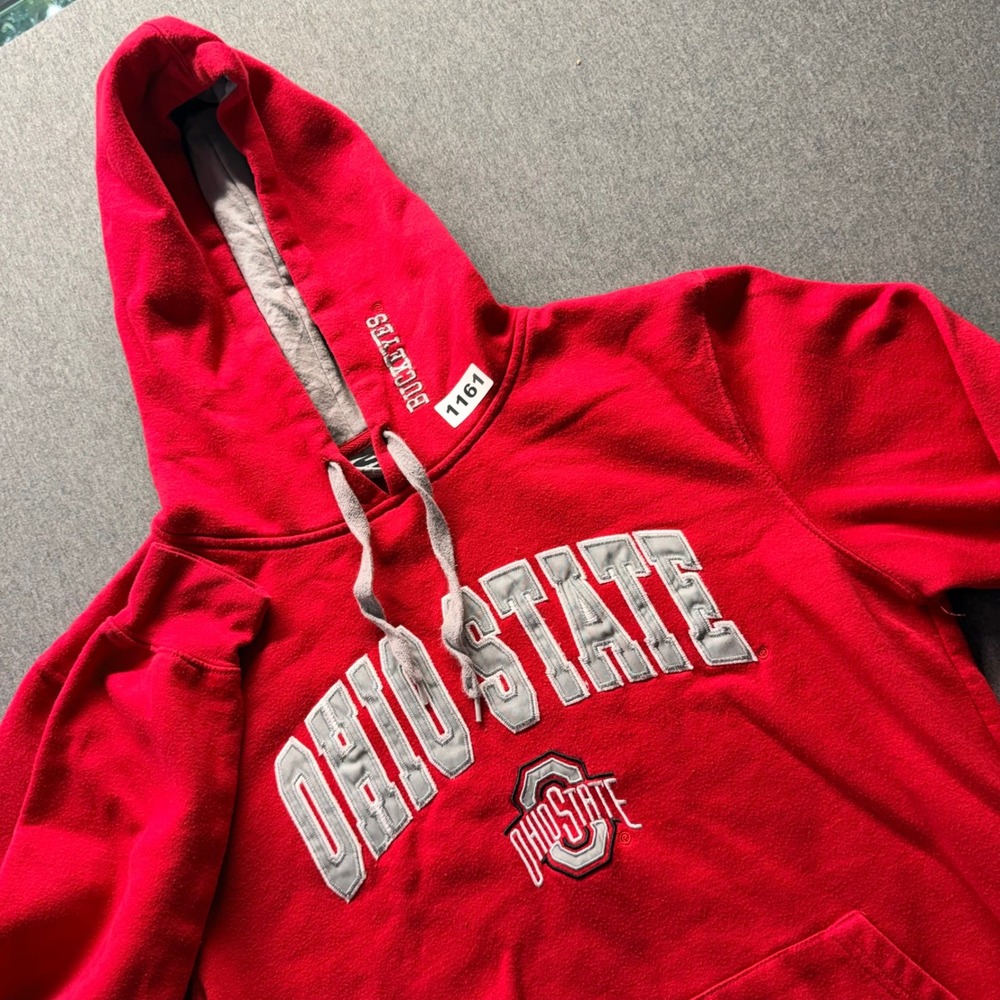 Stadium Athletics Ohio State Buckeyes Hoodie Red Mens Medium Sweatshirt NCAA